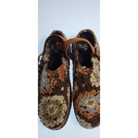 Dr. Martens Isham Faux Fur Mules Slingback Brown Women’s 11 Men’s 10 - Picture 3 of 11